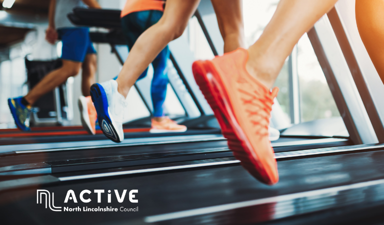 Photo showing a close up shot of people using treadmills
