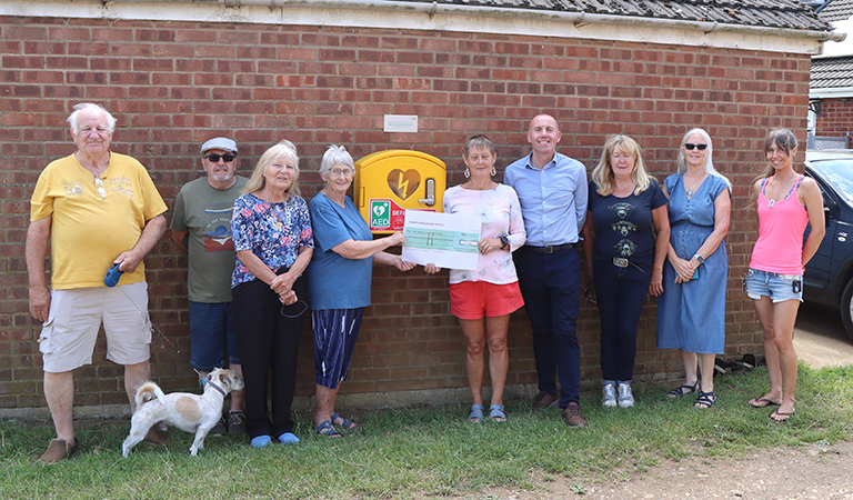 Lifesaving defibrillator installed in Coleby thanks to council funding