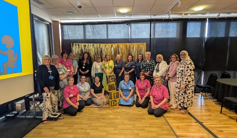 Staff come together to celebrate UNICEF Gold Award for commitment to mums and their babies