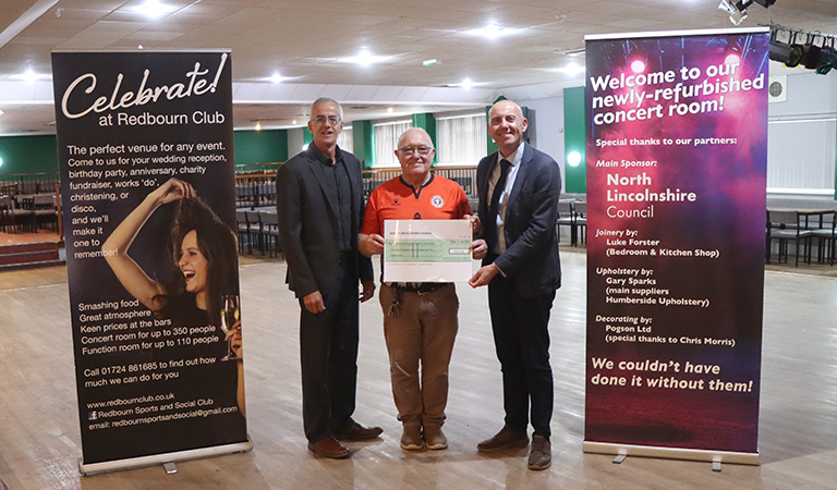 Community rooms at Redbourn Club get winning makeover thanks to council funding 