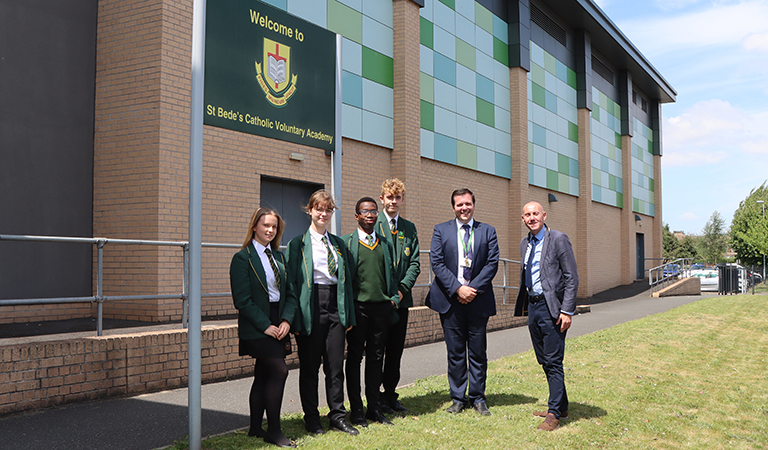 Council-backed solar scheme delivers big savings for St Bede’s pupils