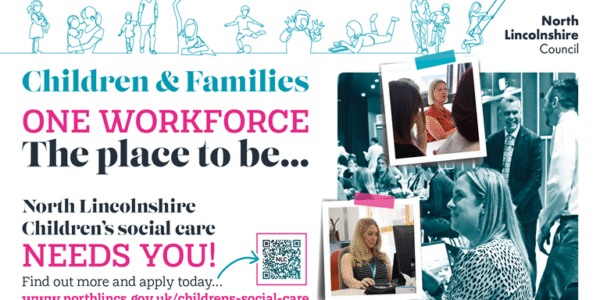 Children & Families One Workforce graphic with members of the workforce featured.