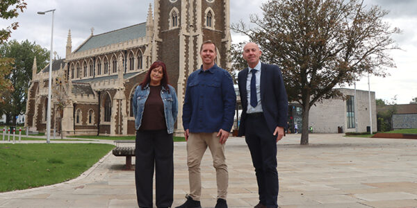 Rob Waltham stood in Church Square