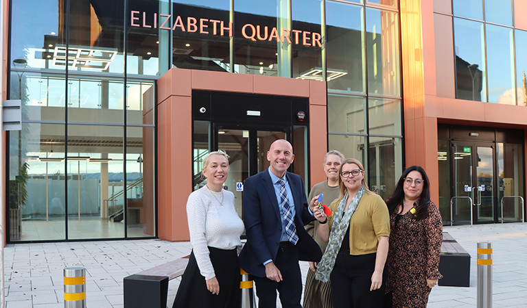 Keys handed over as NHS prepares to move into Elizabeth Quarter