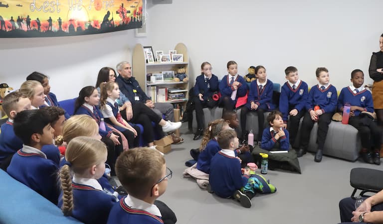 St Bernadette’s pupils bring history to life with veterans in uplifting visit