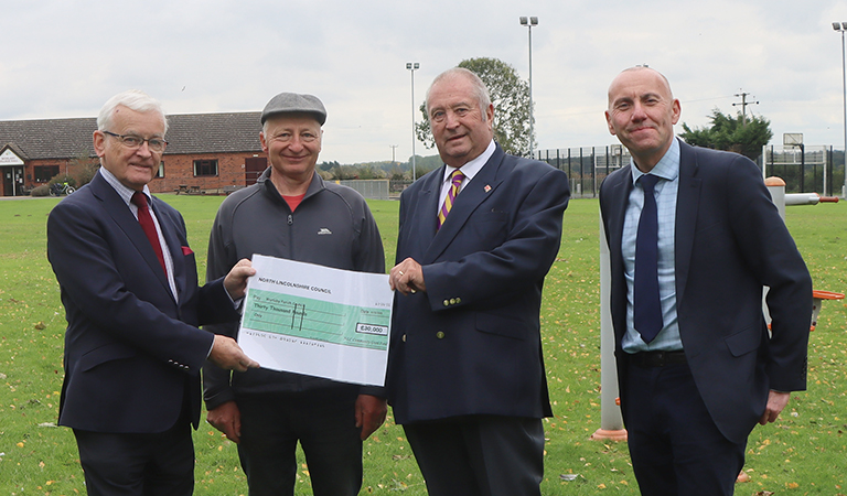 Worlaby Parish Council and Cllr Rob Waltham, group picture.