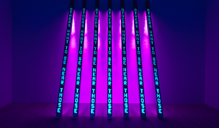 A piece from the ARTIST ROOMS: Jenny Holzer exhibit