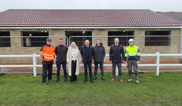 Group picture in front of the new clubhouse at Epworth Town Colts football ground.