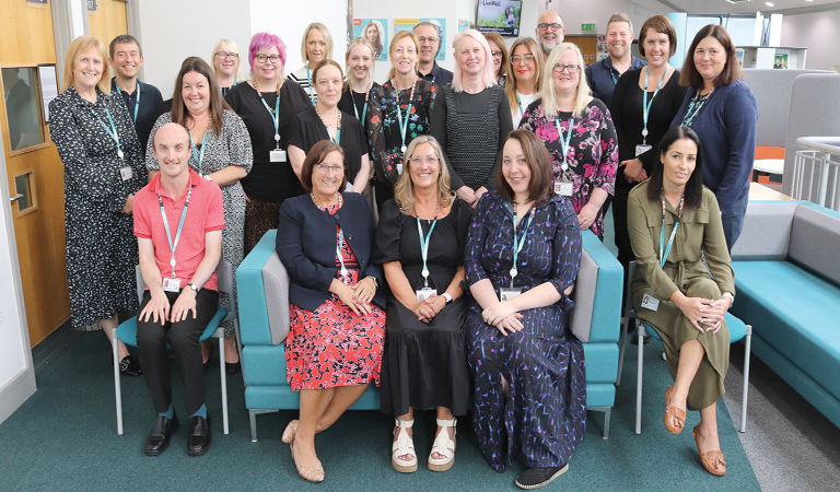 Staff from Adult Education and Community Learning posing for a photo
