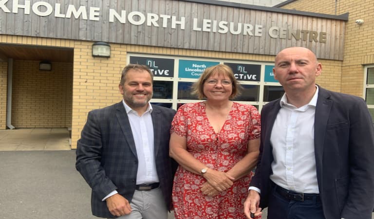 Axholme North LC - Rob Waltham, Julie Reed, and Ian Bint.
