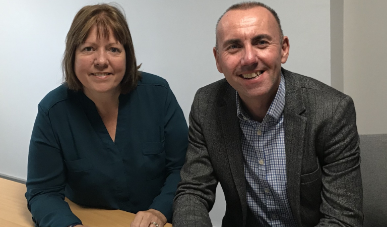 A picture of council leader, Cllr Rob Waltham, and Cllr Julie Reed