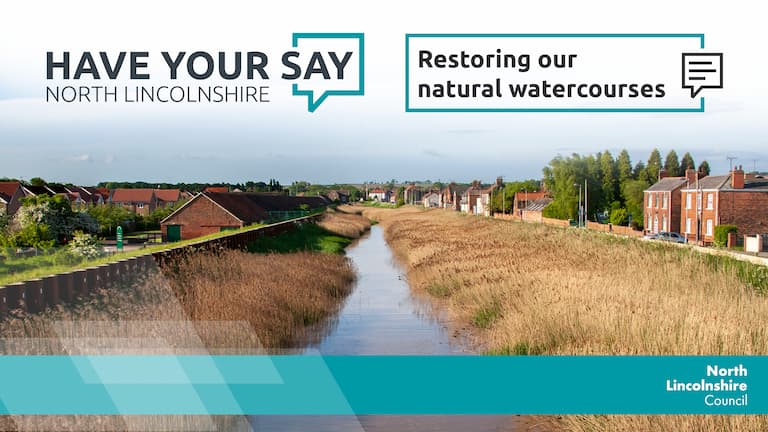 Have your say - restoring our natural watercourses above an image of Barton Haven.