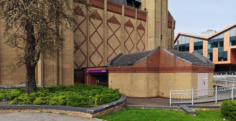 External view of The Base at the rear of Scunthorpe Central library